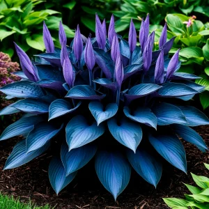 Хоста Сикрет Гров купить по цене от 570р. в интернет-магазине «Посадика» с доставкой почтой в в Лебедянье и по всей России – [изображение №1].